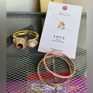 Gold and Rose Gold Jewelry Set